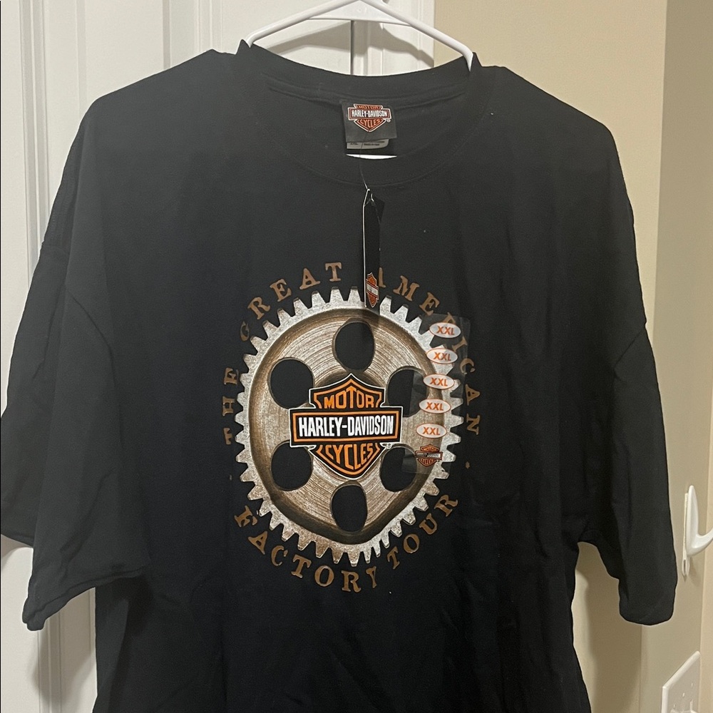 Harley-Davidson Great American Factory Tour Graphic Tee NWT